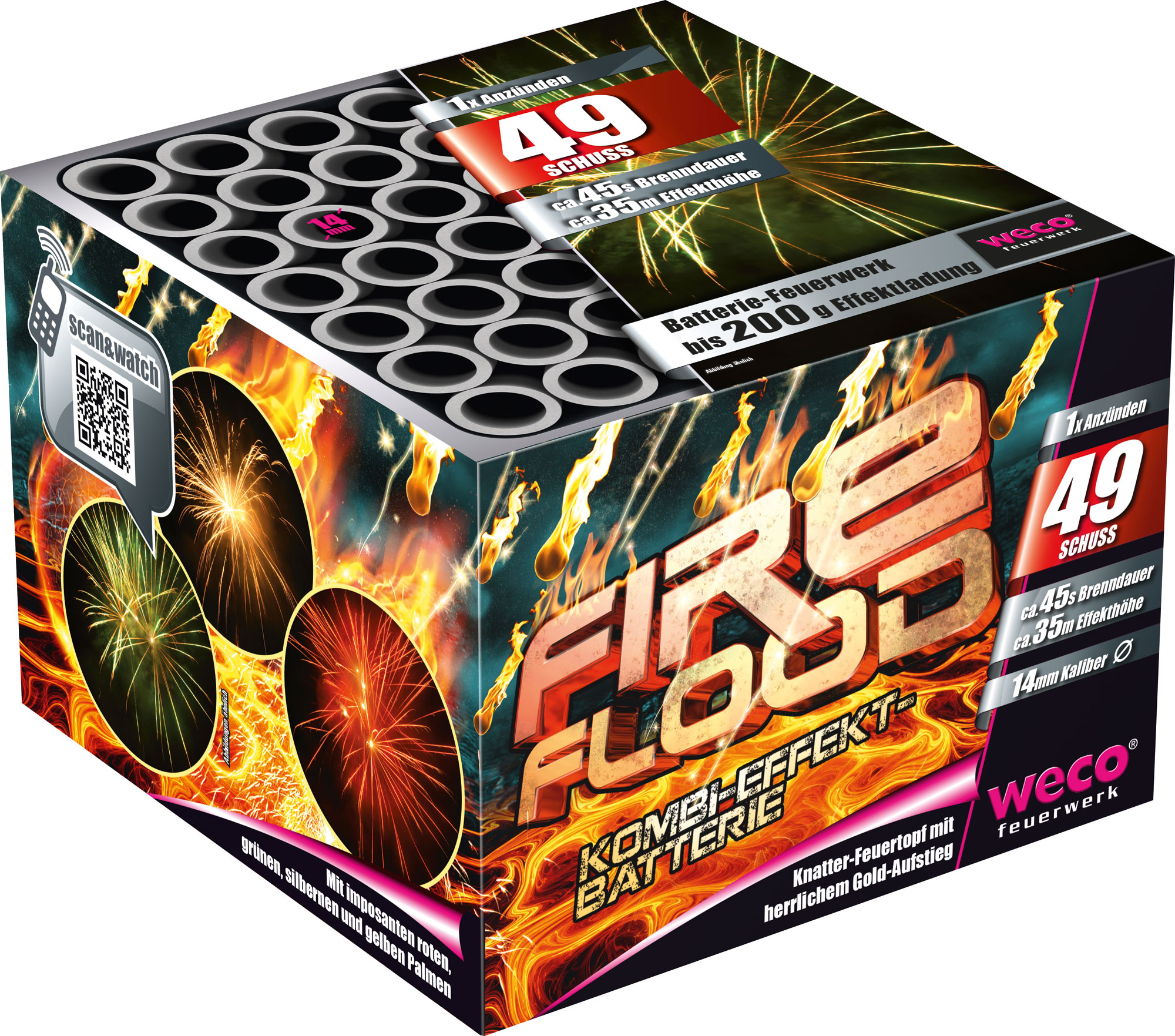 Fright Night 49 Schuss Batterie