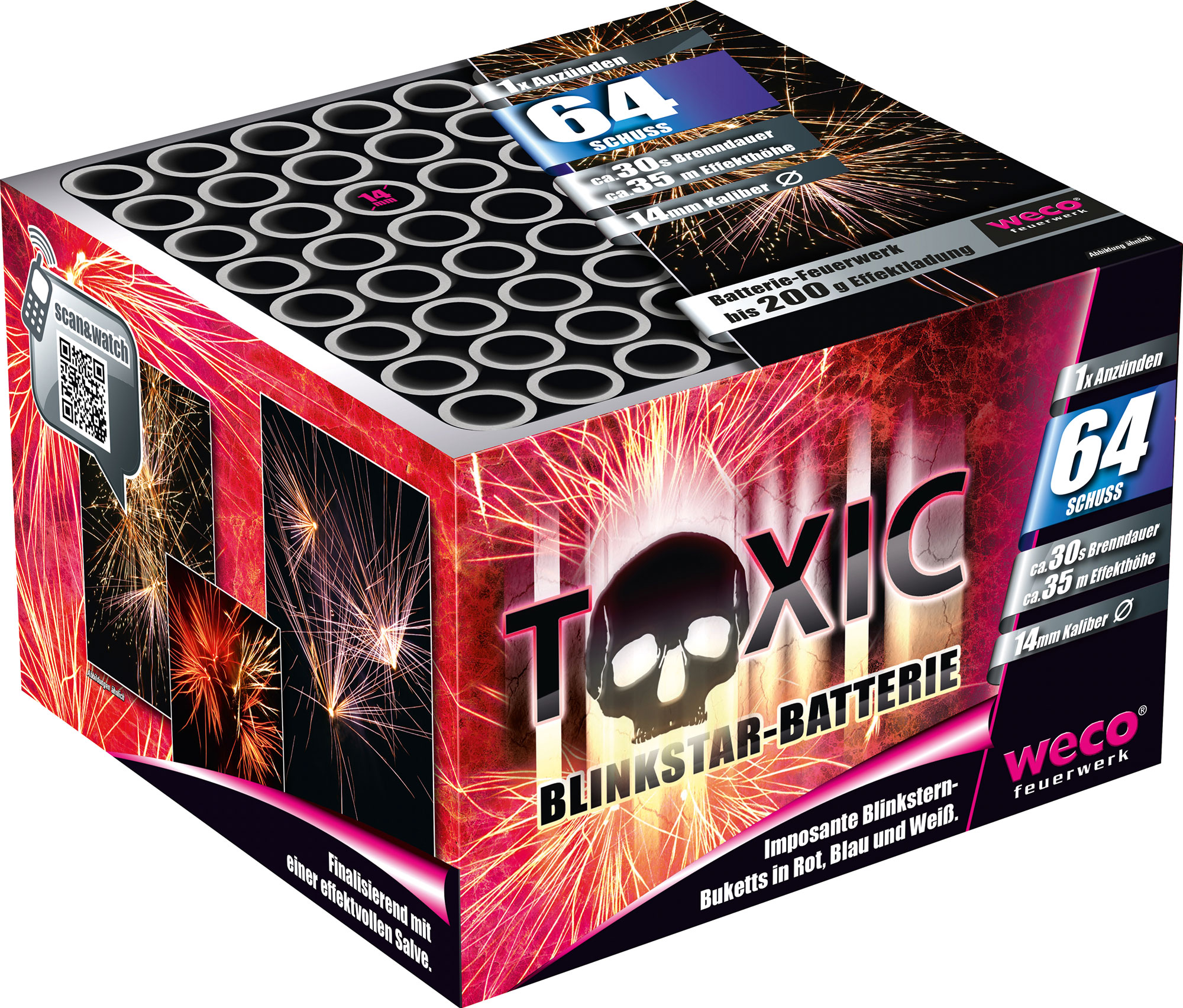 Toxic 64 Schuss Batterie