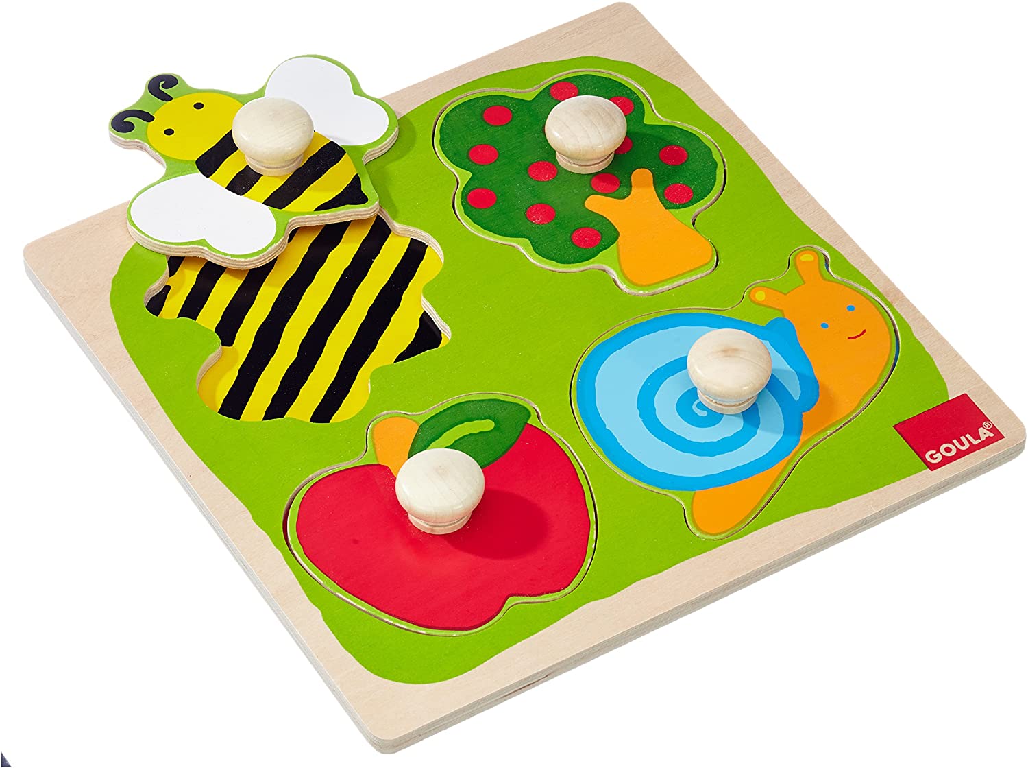 Knopfpuzzle Garten 4-tlg
