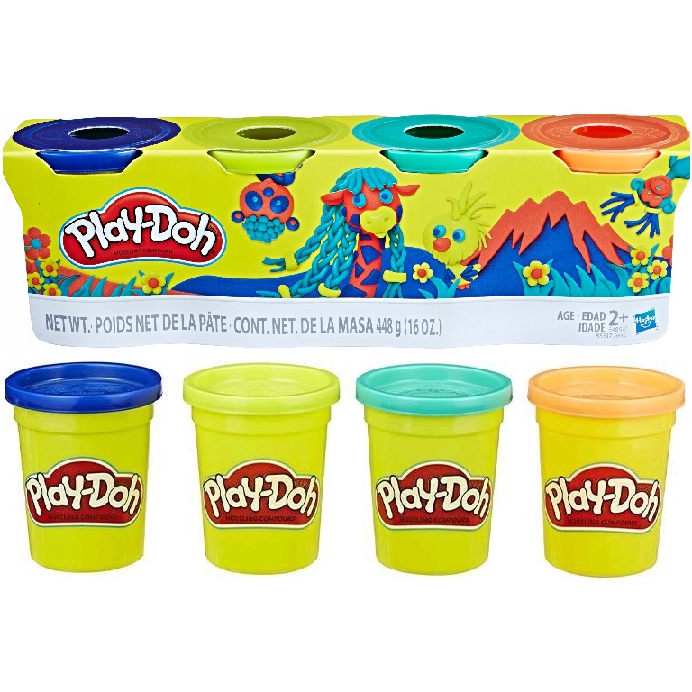 Play-Doh 4er-Pack / unterschiedliche Farbsortierung