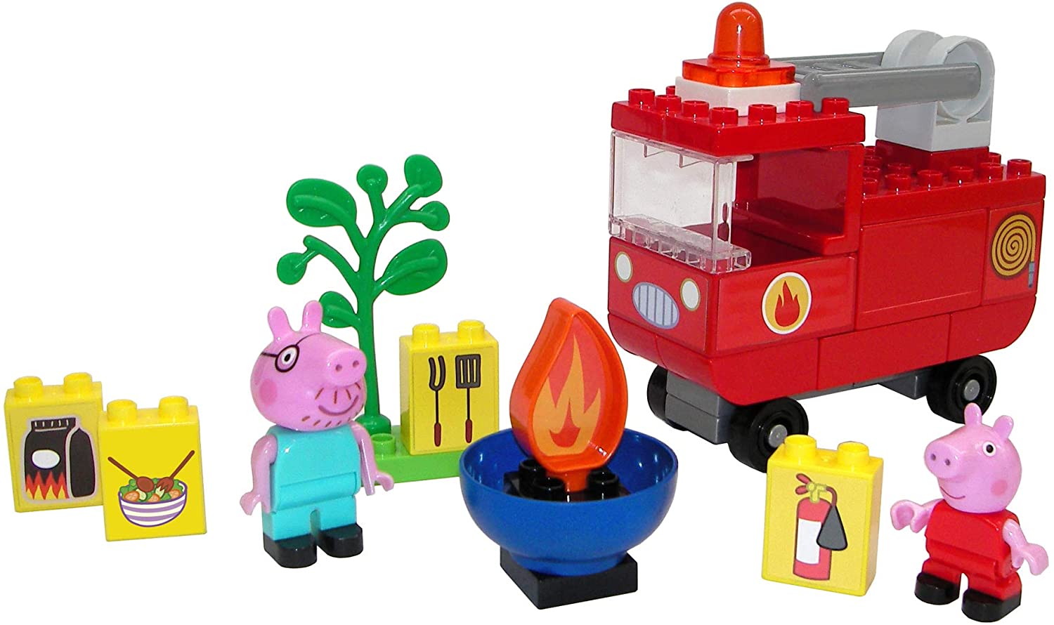 BIG-Bloxx Peppa Pig Feuerwehrauto, 40 Teile