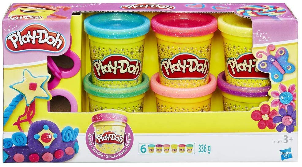 Play-Doh 6er-Pack, Glitter