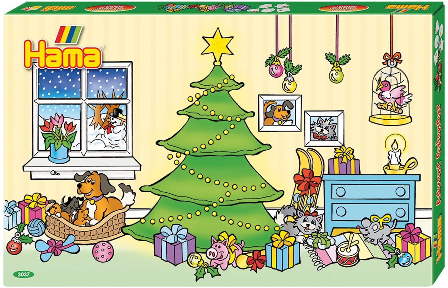 Hama Geschenkpackung Adventskalender, Bügelperlen