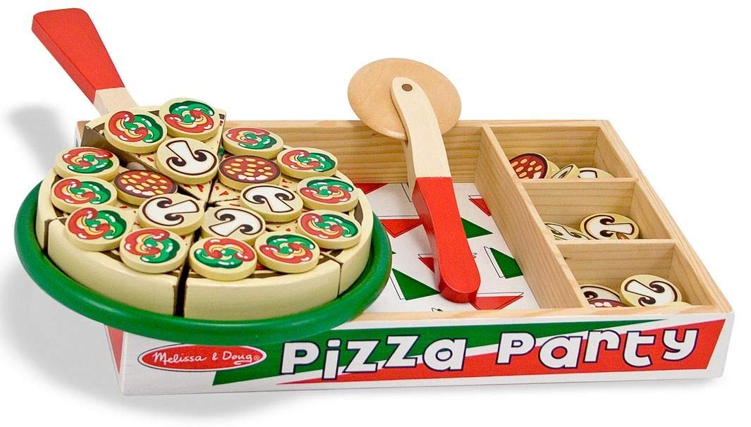 Pizza aus Holz 63-tlg.